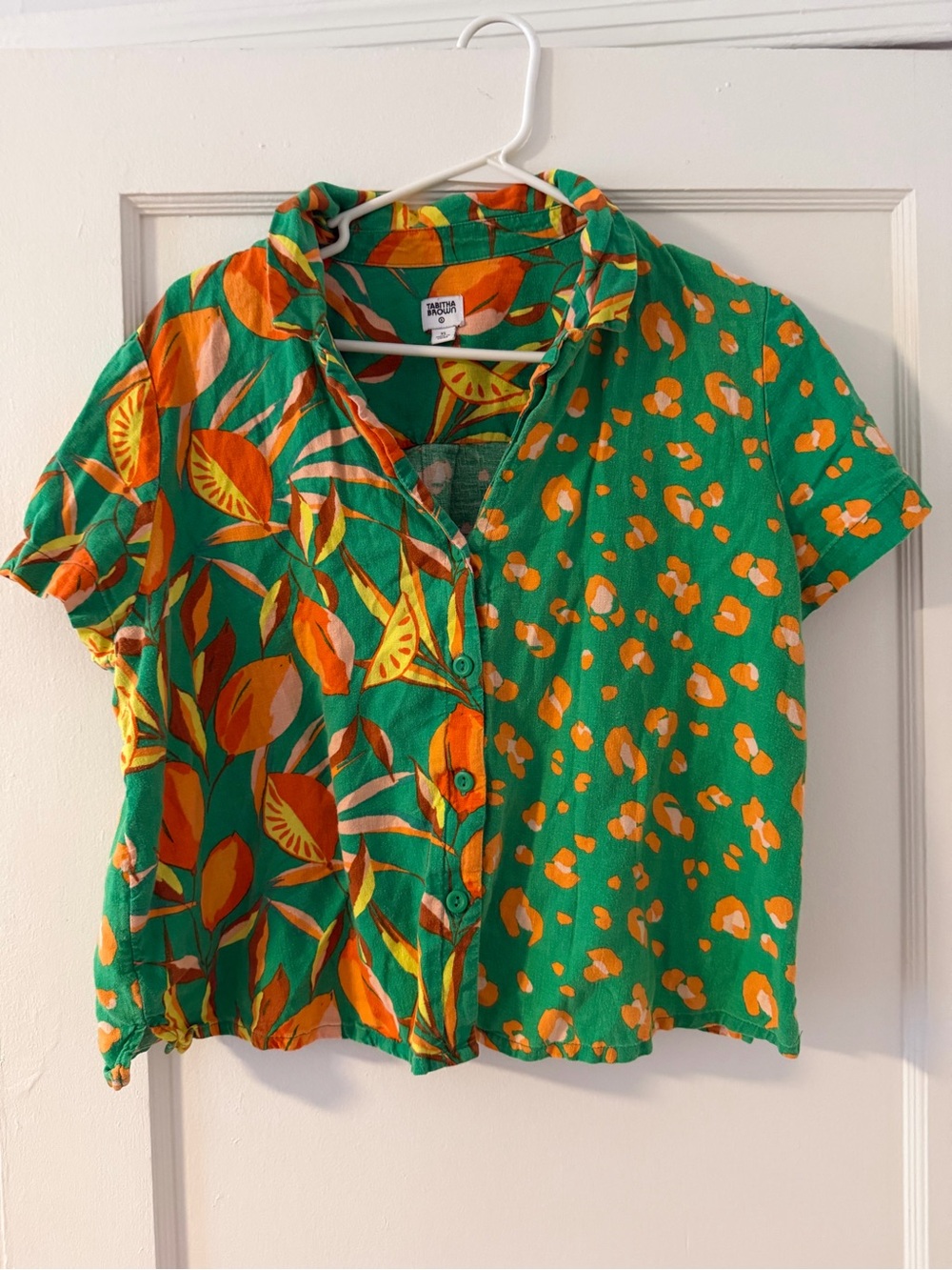 Tabitha Print Button-Up Top